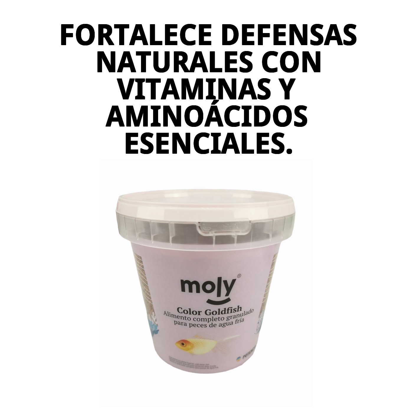 Moly Granulat Color für Goldfische - 275g/1180 ml — Foto 3