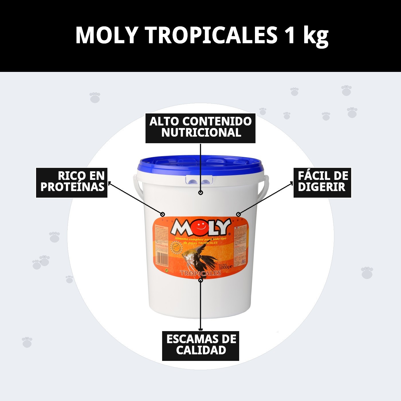 Aliment complet Moly für tropische Fische – 1 000 g — Foto 7
