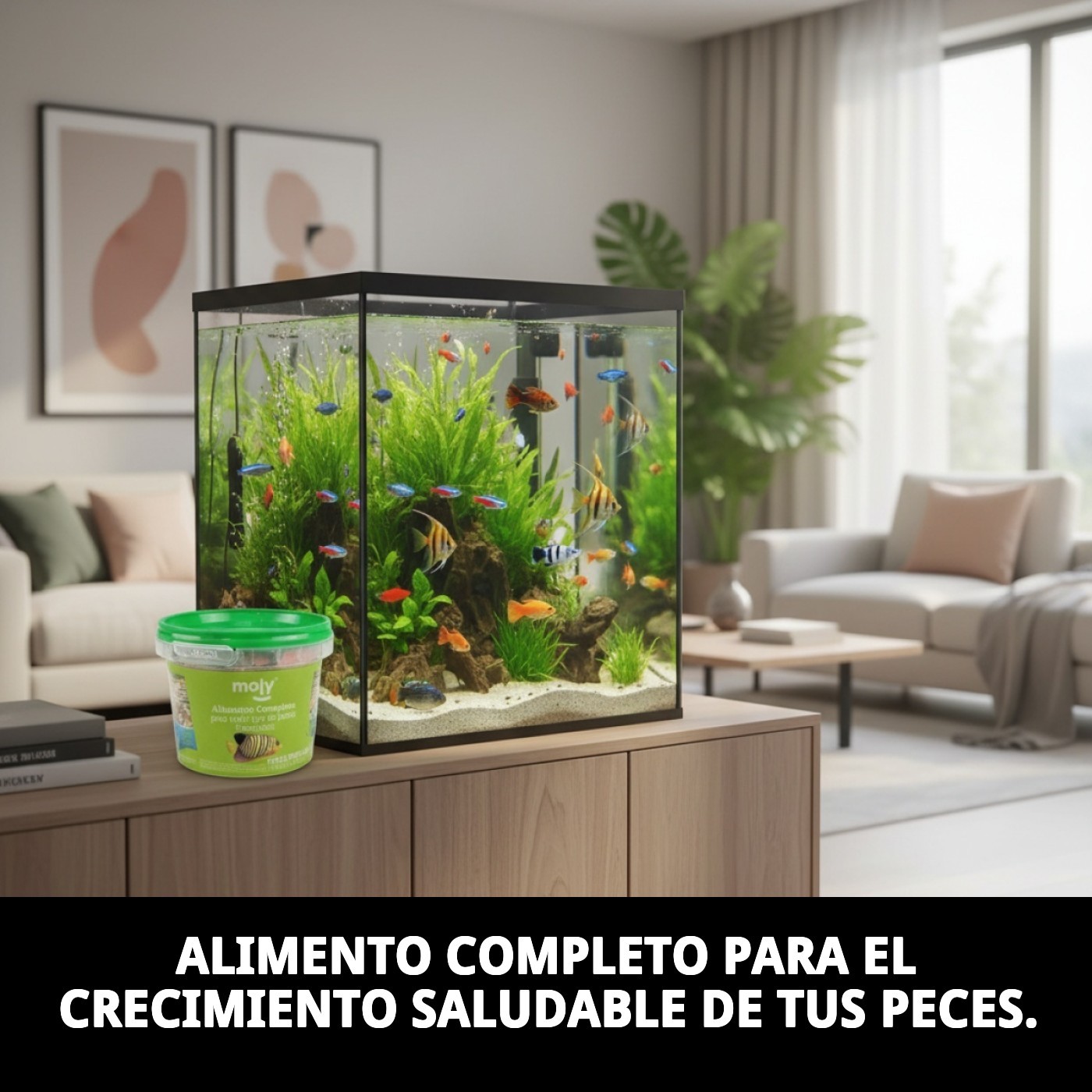 Aliment complet en flocons Moly für tropische Fische - 20 g/120 ml — Foto 4