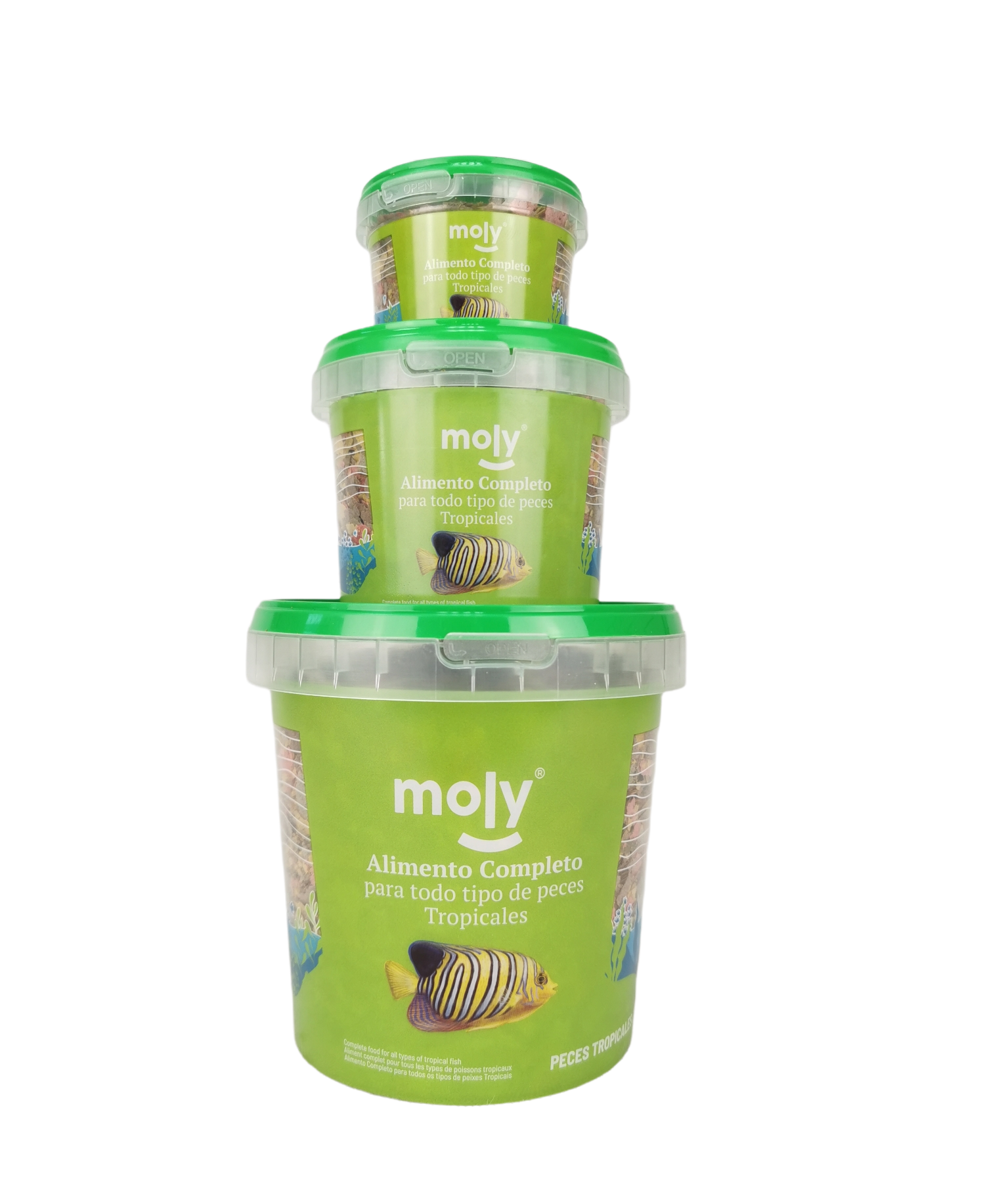 Aliment komplett in Flocken Moly für tropische Fische 55 g / 365 ML — Foto 3