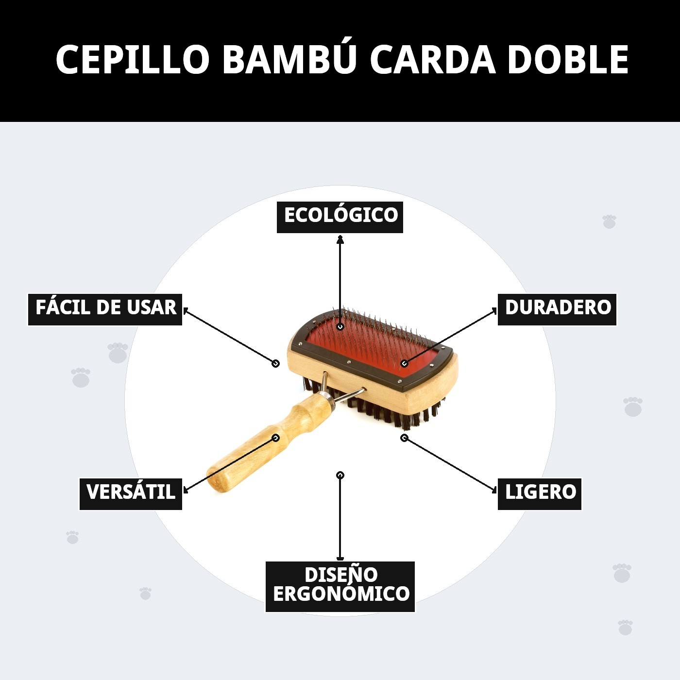 Doppel-Karde aus Bambus Moly — Foto 8