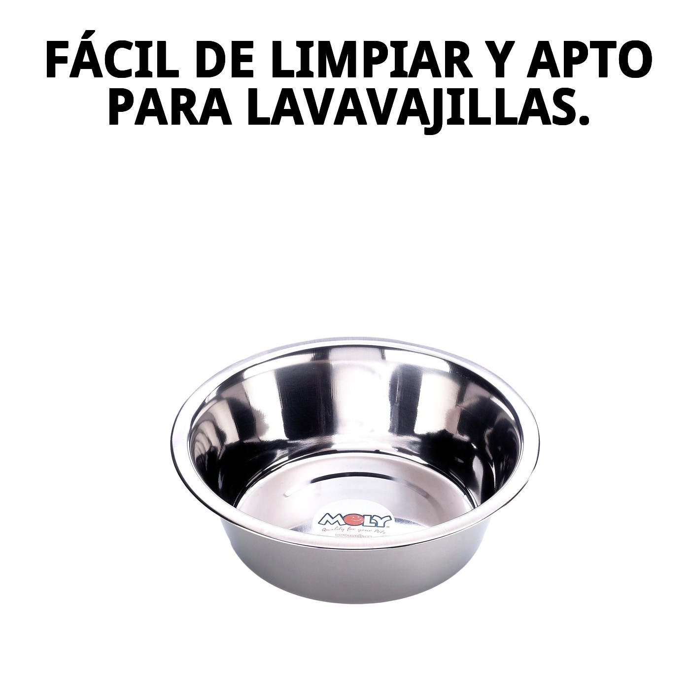 Moly Eco-Stahl-Schüssel 21 cm - 1,60 L für Tiere — Foto 5