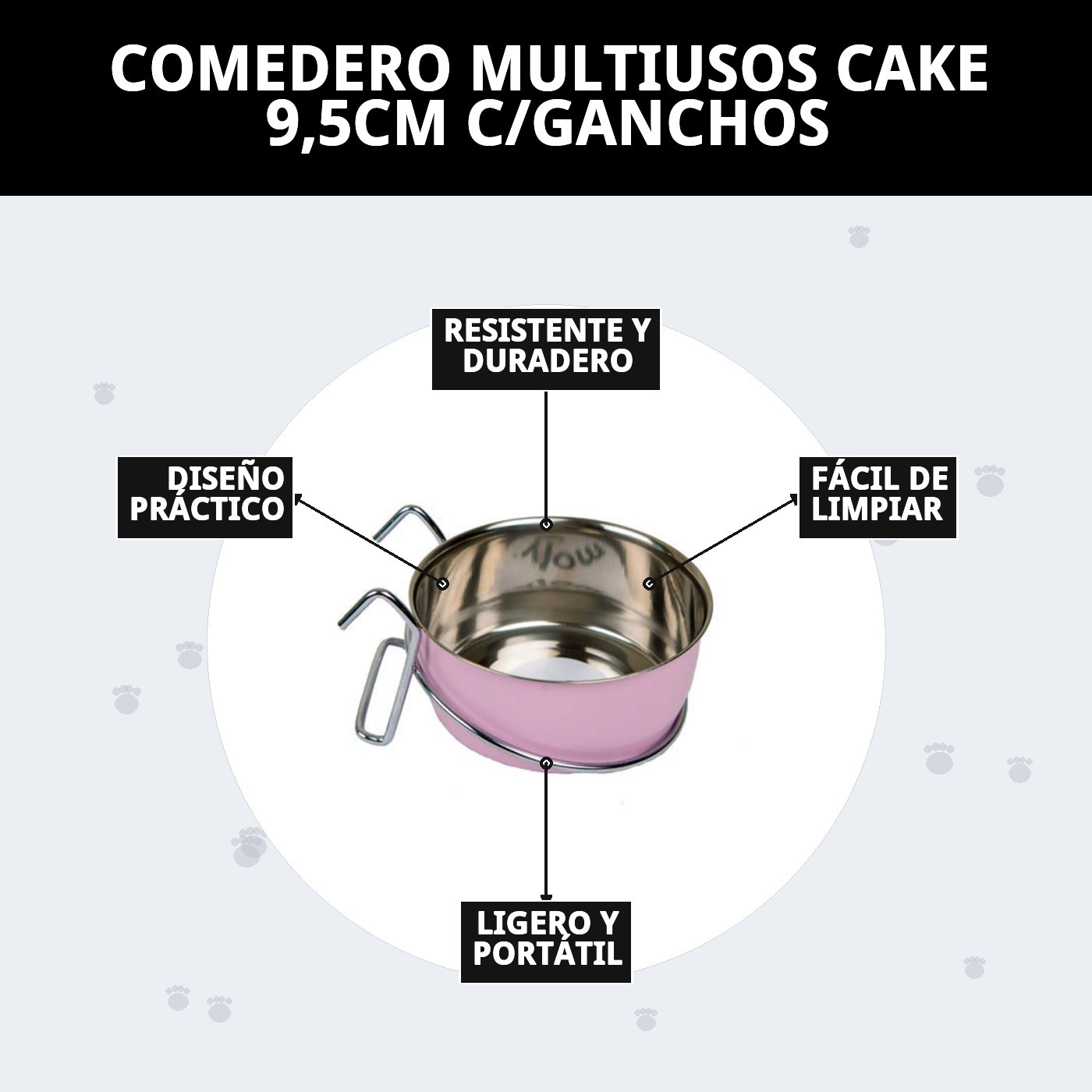Multifunktionsschüssel Cake 9,5 cm mit Haken — Foto 9