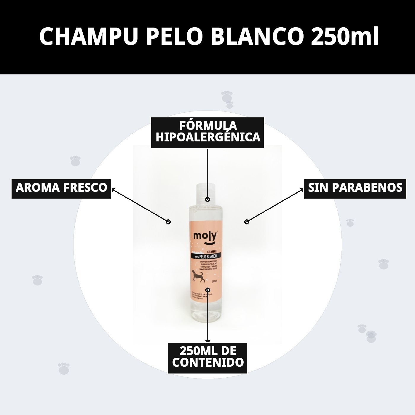 Shampoo für weißes Fell 250ml — Foto 7