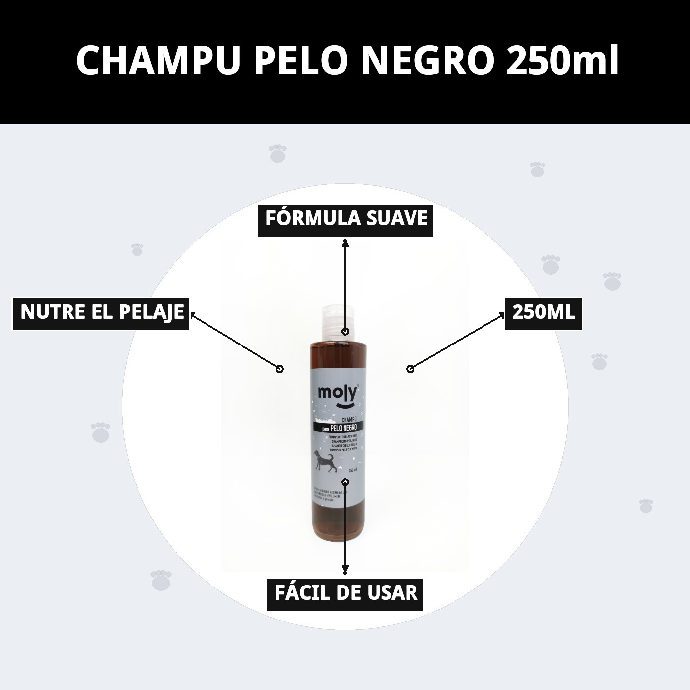 Shampoo für schwarzes Fell 250ml — Foto 8