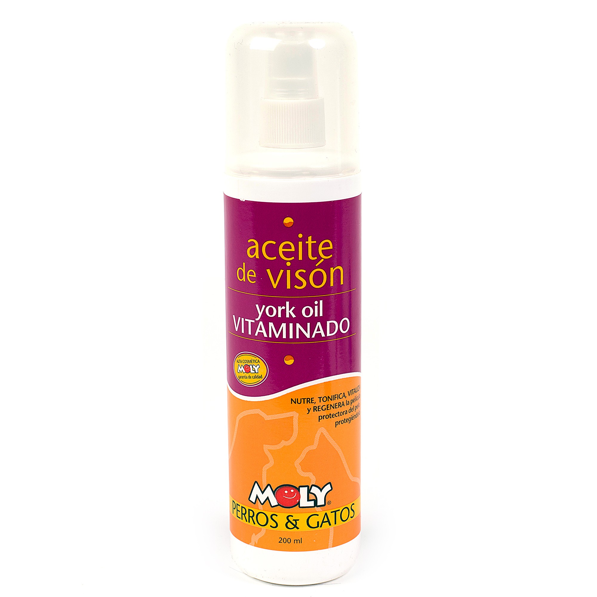 Nerzöl York Oil Moly 200 ml | Intensive Ernährung und Glanz für langes und feines Fell