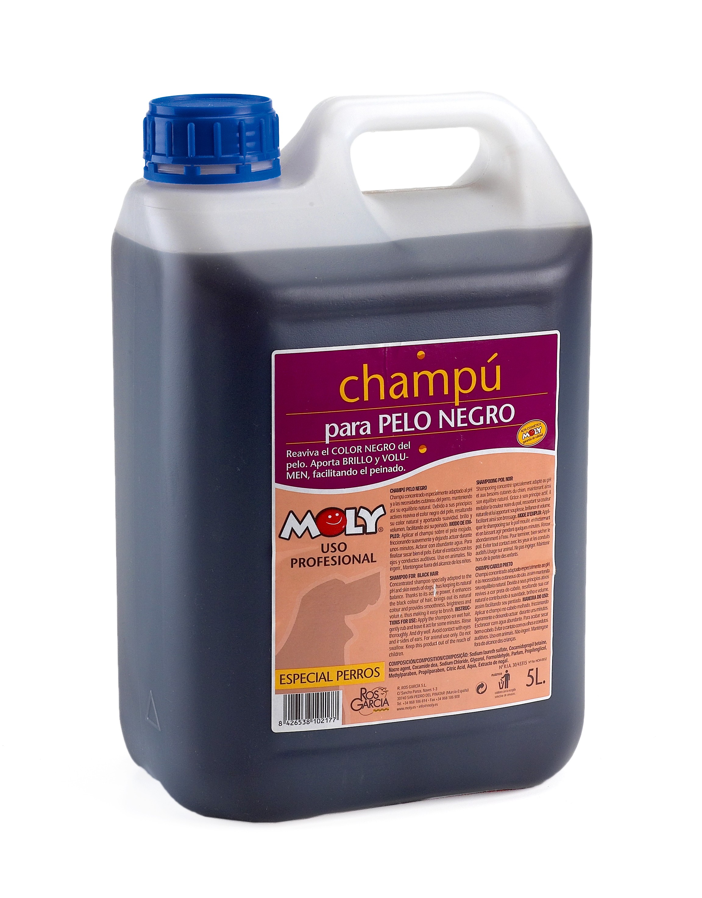 Shampoo für Hunde mit schwarzem Fell 5L