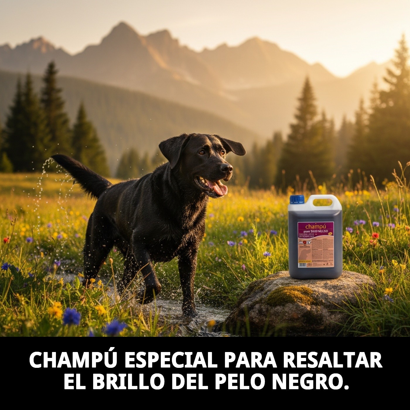 Shampoo für Hunde mit schwarzem Fell 5L — Foto 3