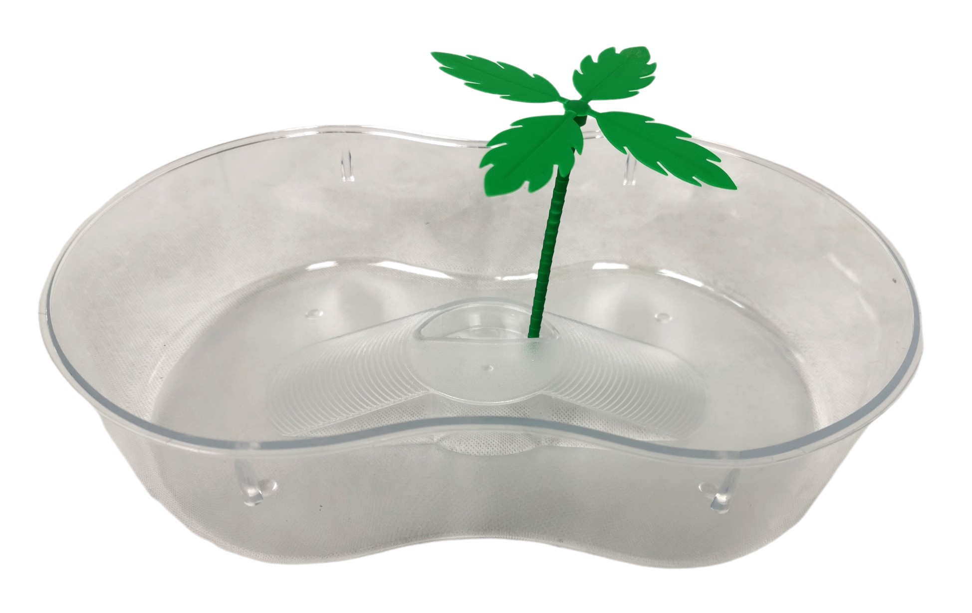 Terrarium aus Kunststoff mit Palme 31x21x7,5 cm — Foto 2