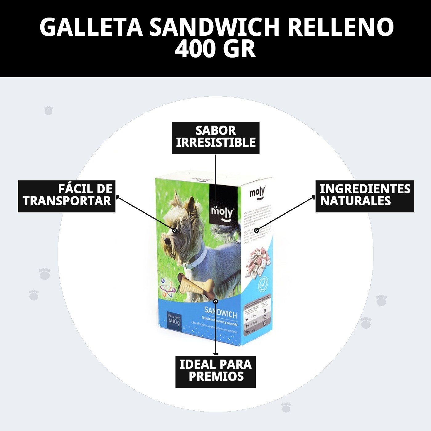 Sandwich-Kekse 400 g Moly — Foto 11