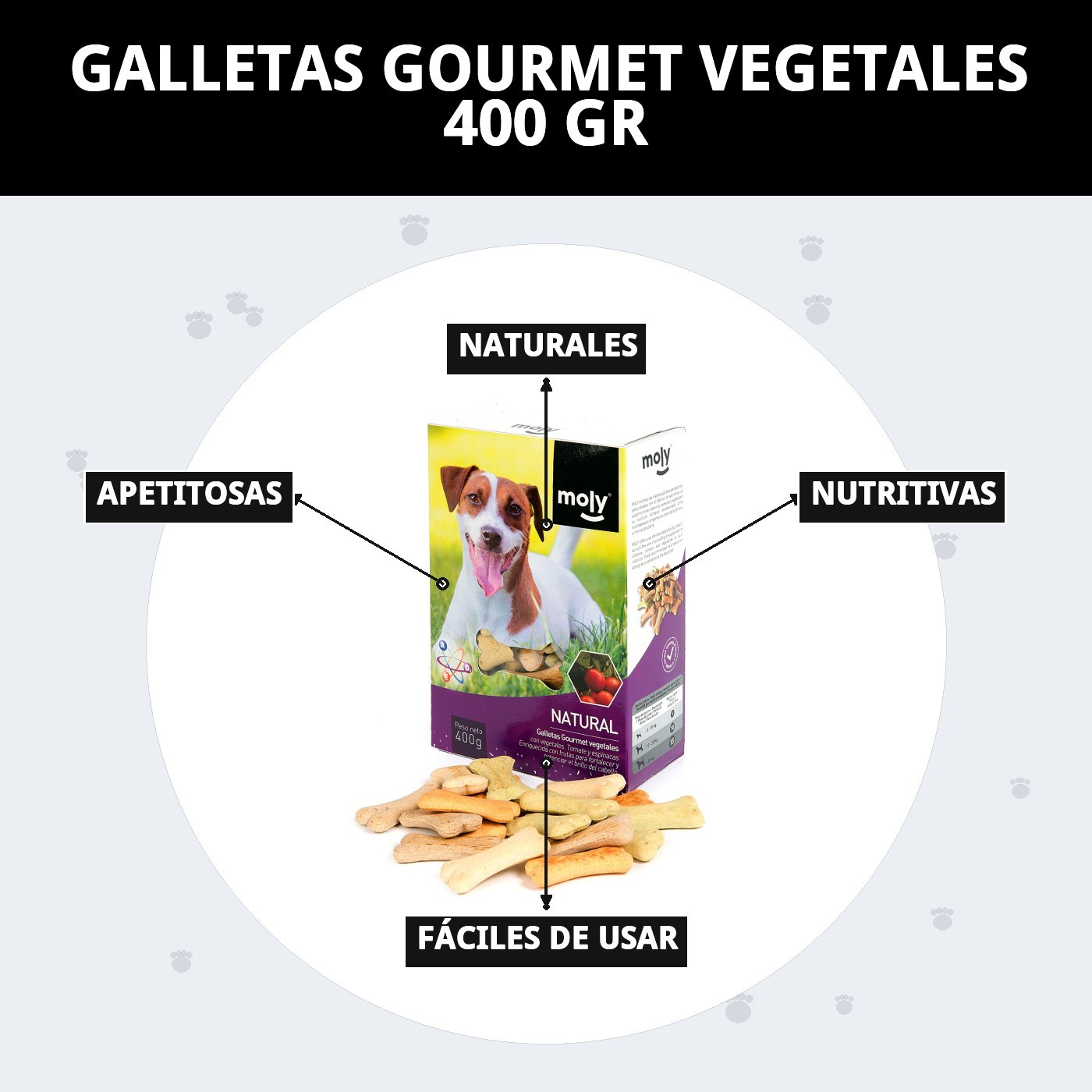 Pflanzliche Gourmetkekse 400 g Moly — Foto 11