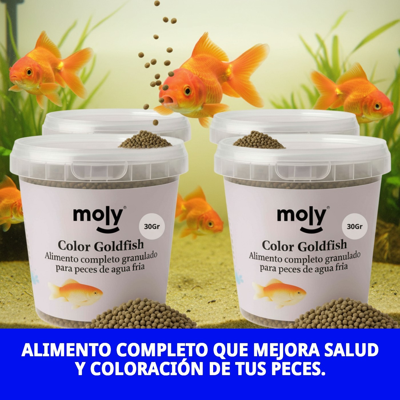 Moly Granulat für Goldfische - 30g / 120ml — Foto 2
