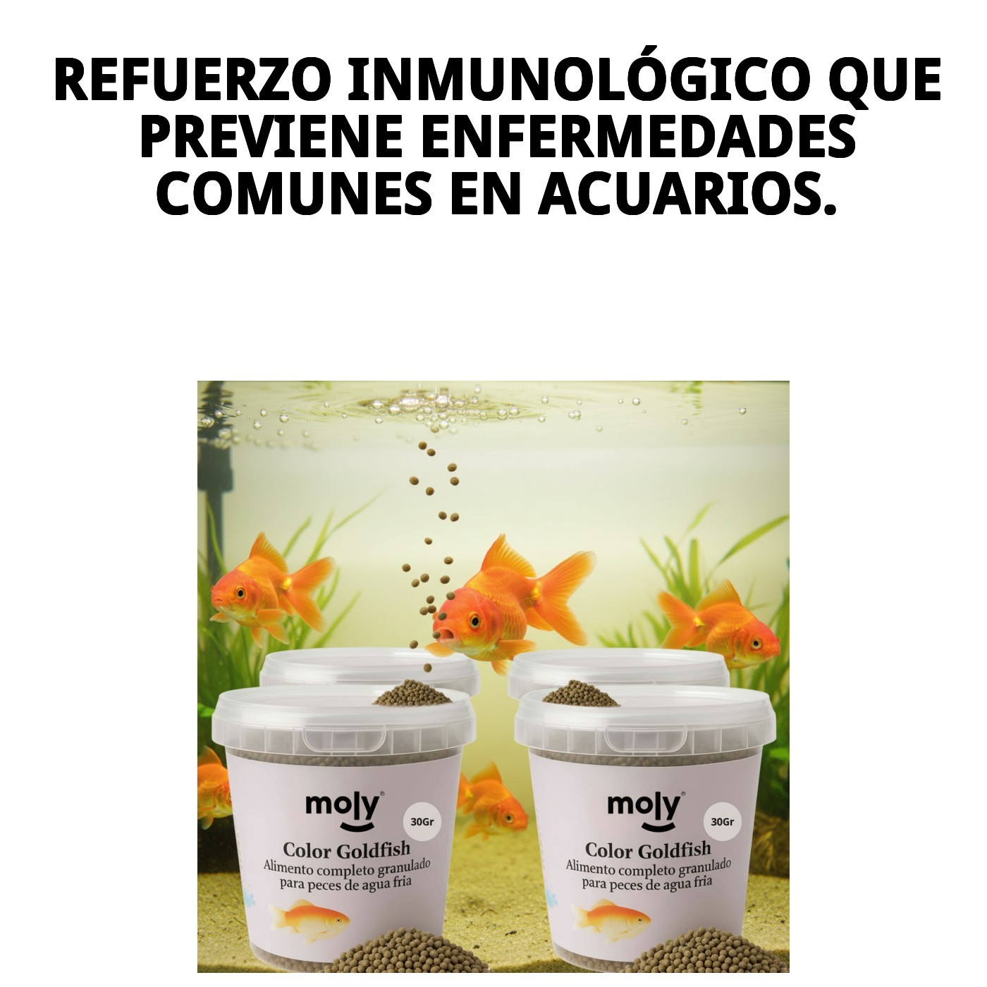 Moly Granulat für Goldfische - 30g / 120ml — Foto 3