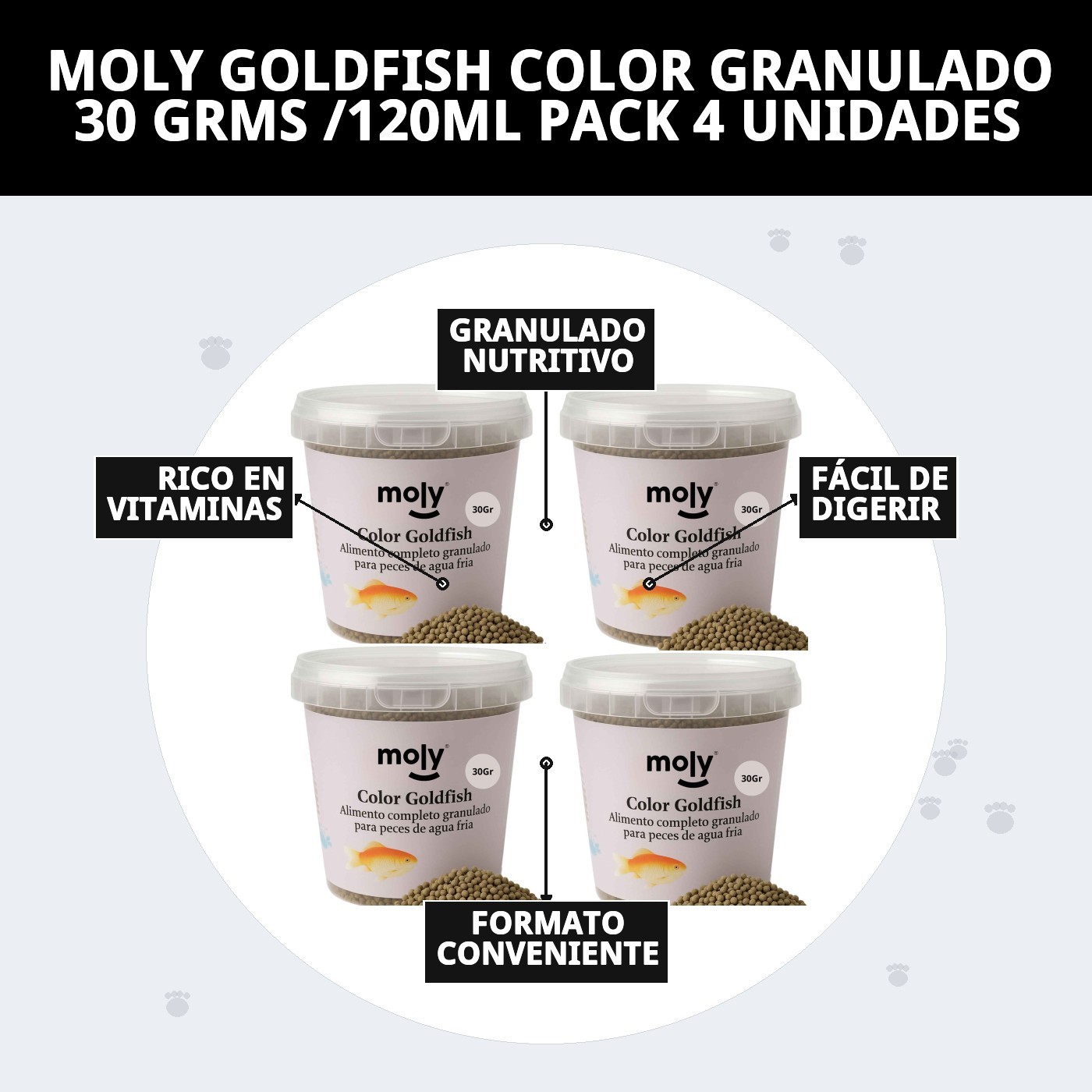Moly Granulat für Goldfische - 30g / 120ml — Foto 7