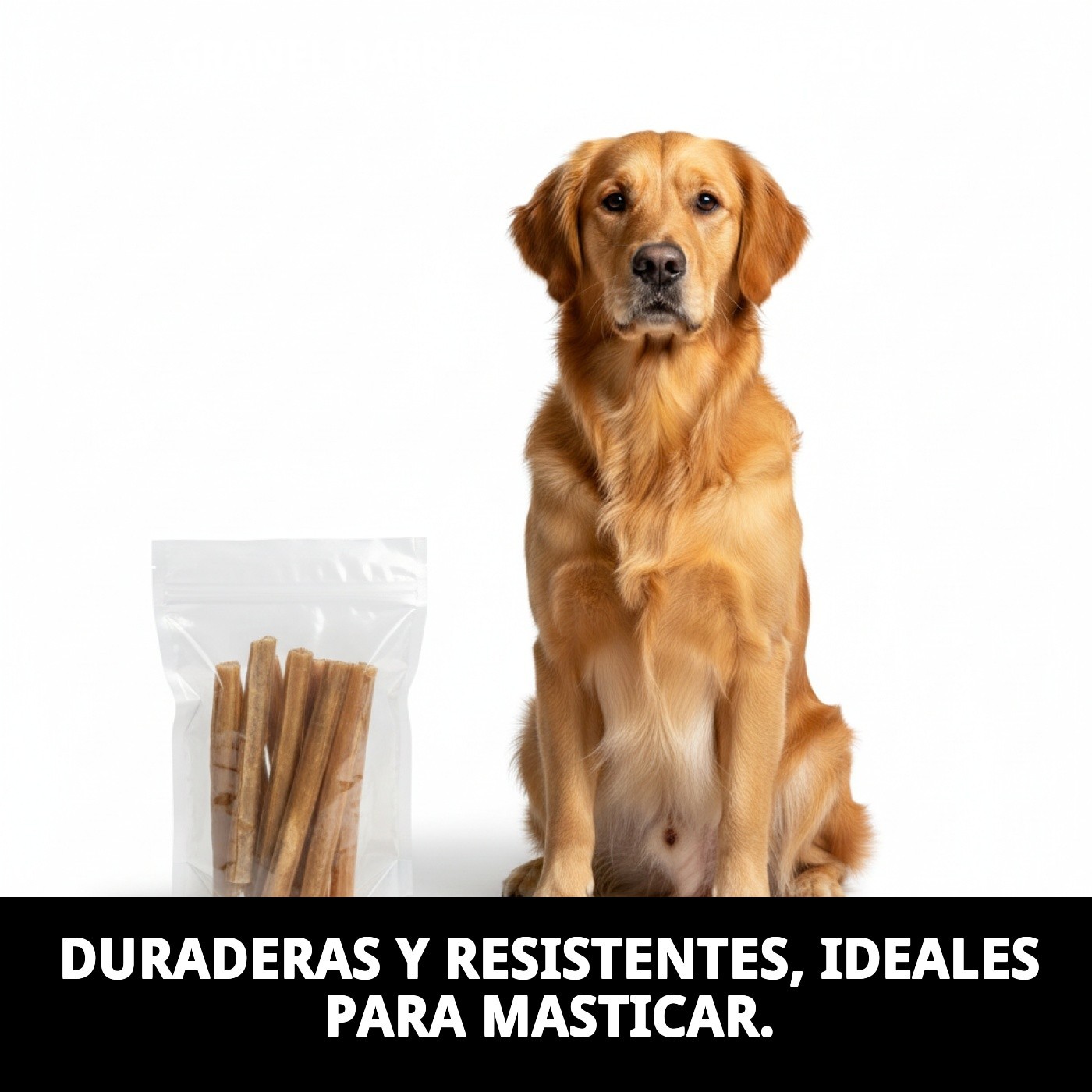 Hautstangen 25 cm im Sack mit 10 Stück | Natürlicher und widerstandsfähiger Snack für Hunde – Moly — Foto 6