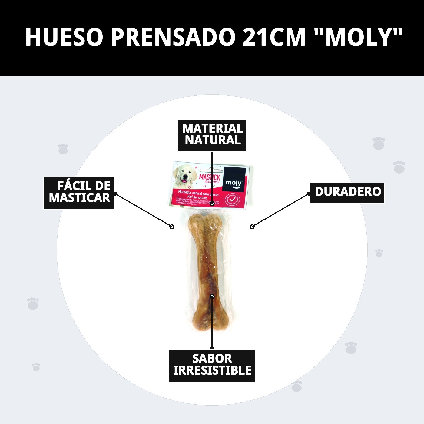 Gepresster Knochen 21 cm Moly — Foto 9