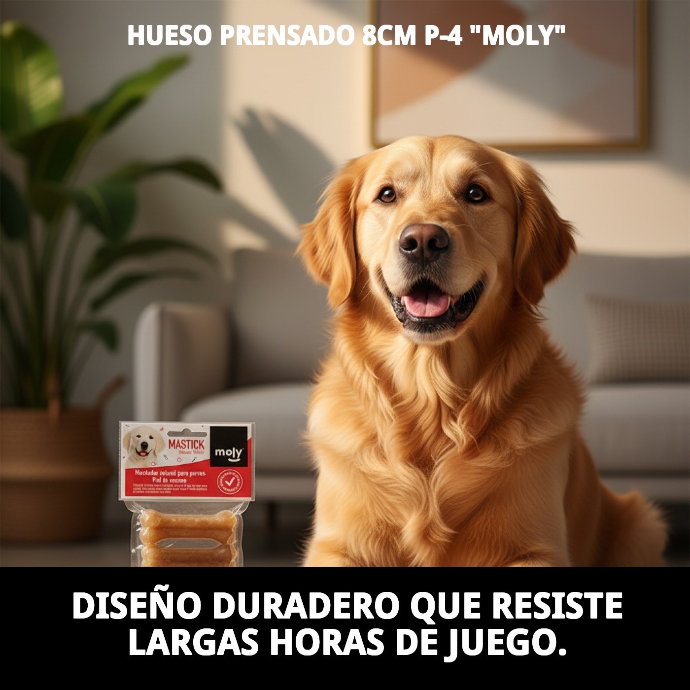 Gepresster Knochen 8 cm P-4 "MOLY" — Foto 7