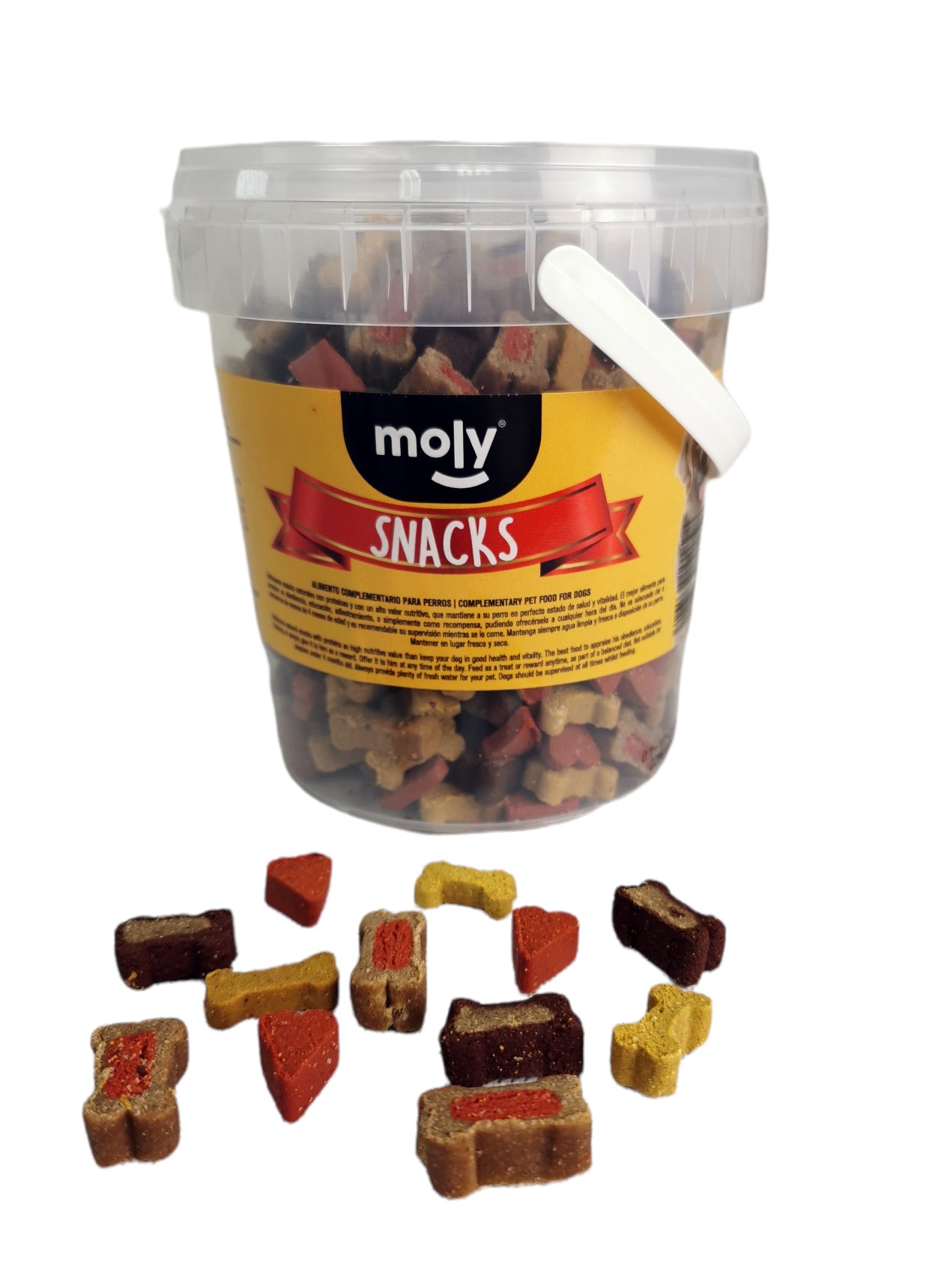 Leckerli Knochen und Herzen für Hunde Moly 500 g