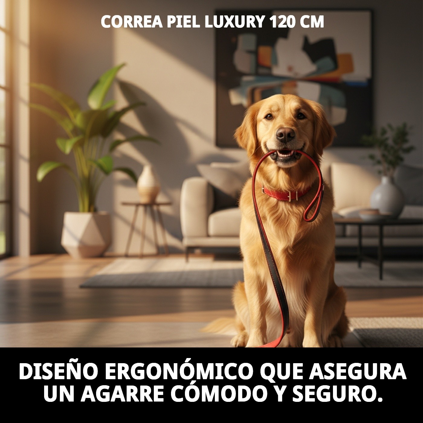 Leine aus Leder Luxury - 120 cm — Foto 9