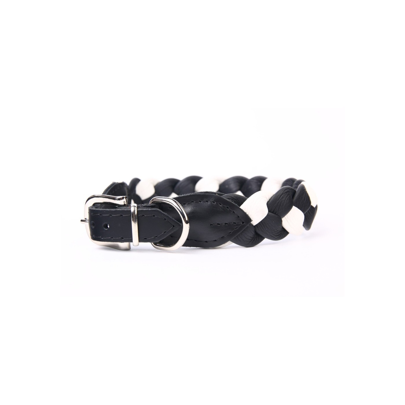Geflochtenes Halsband aus Leder Luxury 50 cm für Tiere