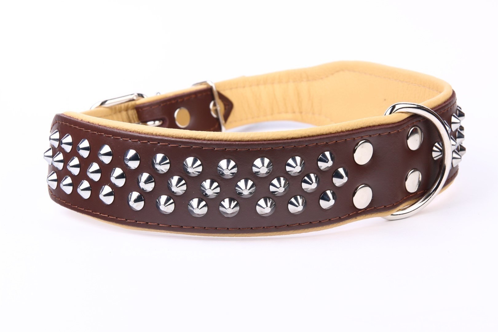 Halsband aus Leder Luxury Stud 75 cm — Foto 3