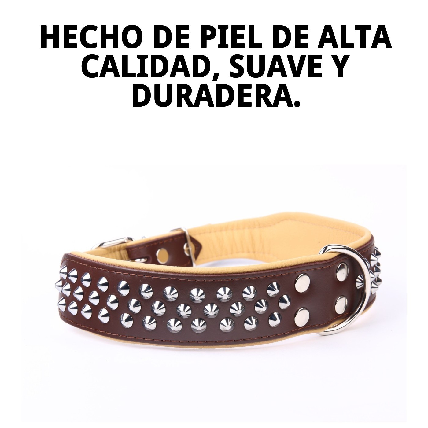 Halsband aus Leder Luxury Stud 75 cm — Foto 5