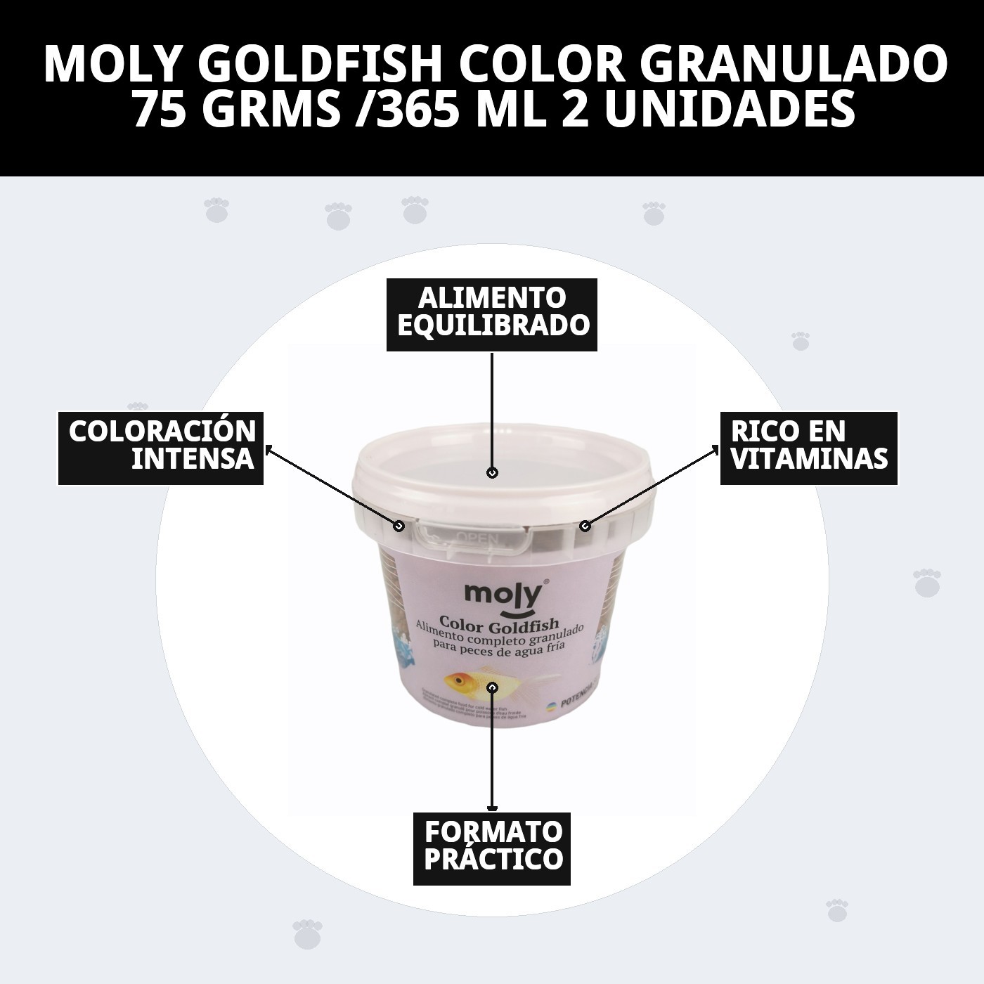 Moly Farbgranulat für Goldfische 75g/365 ml — Foto 6