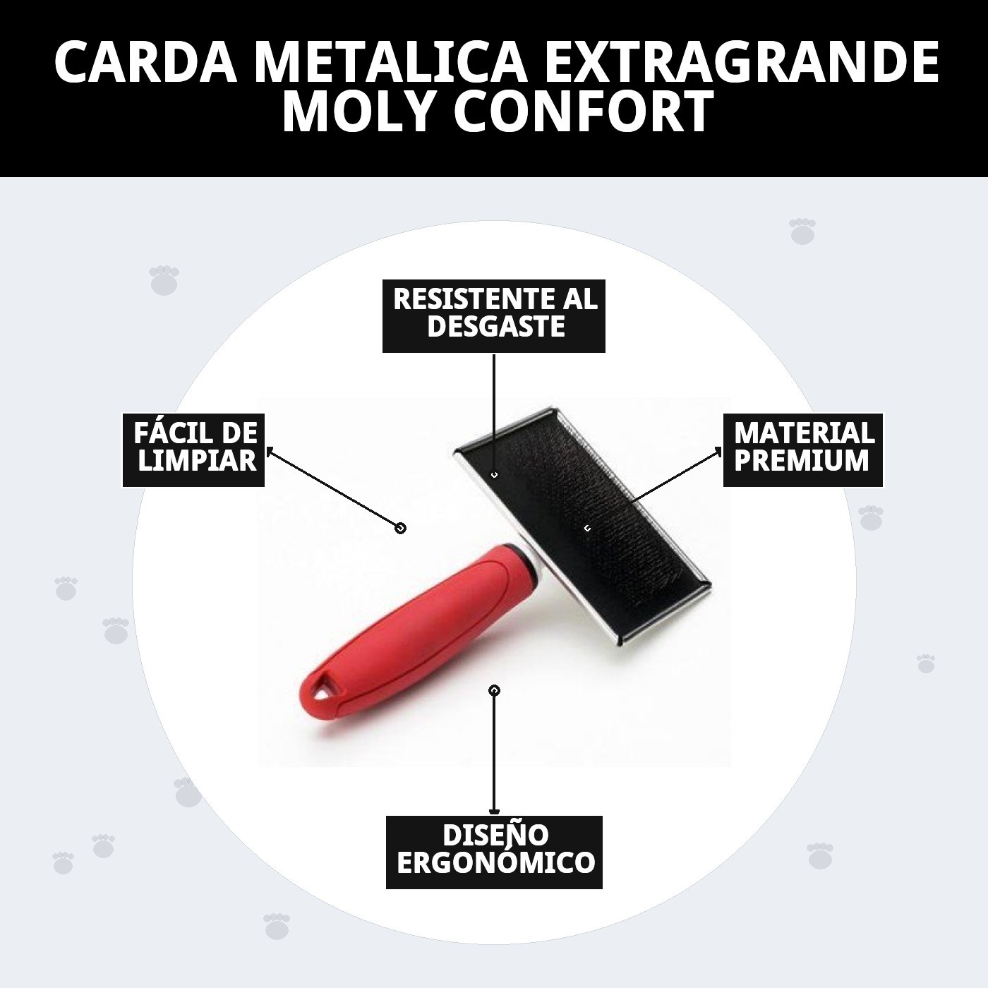 Moly Confort Extra große Metallbürste — Foto 7