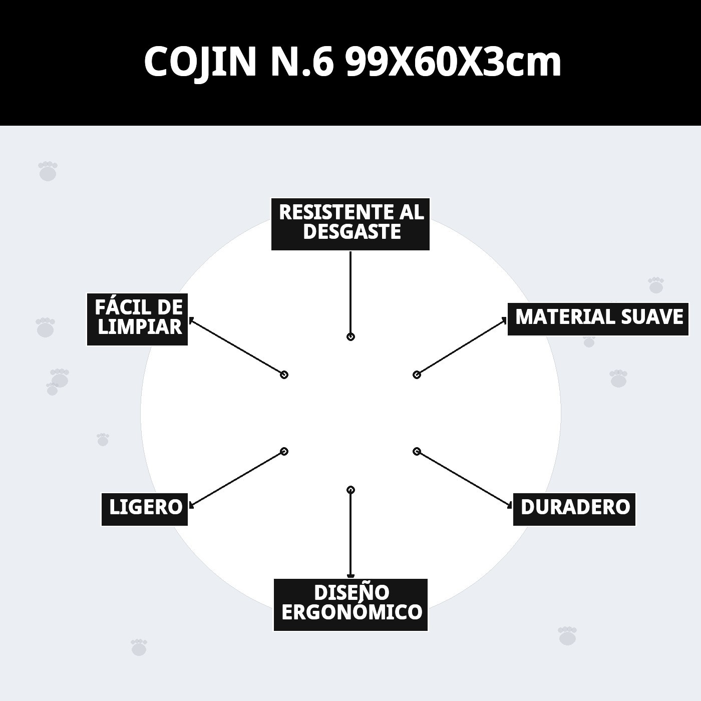 Kissen N.6 99x60x3cm — Foto 7