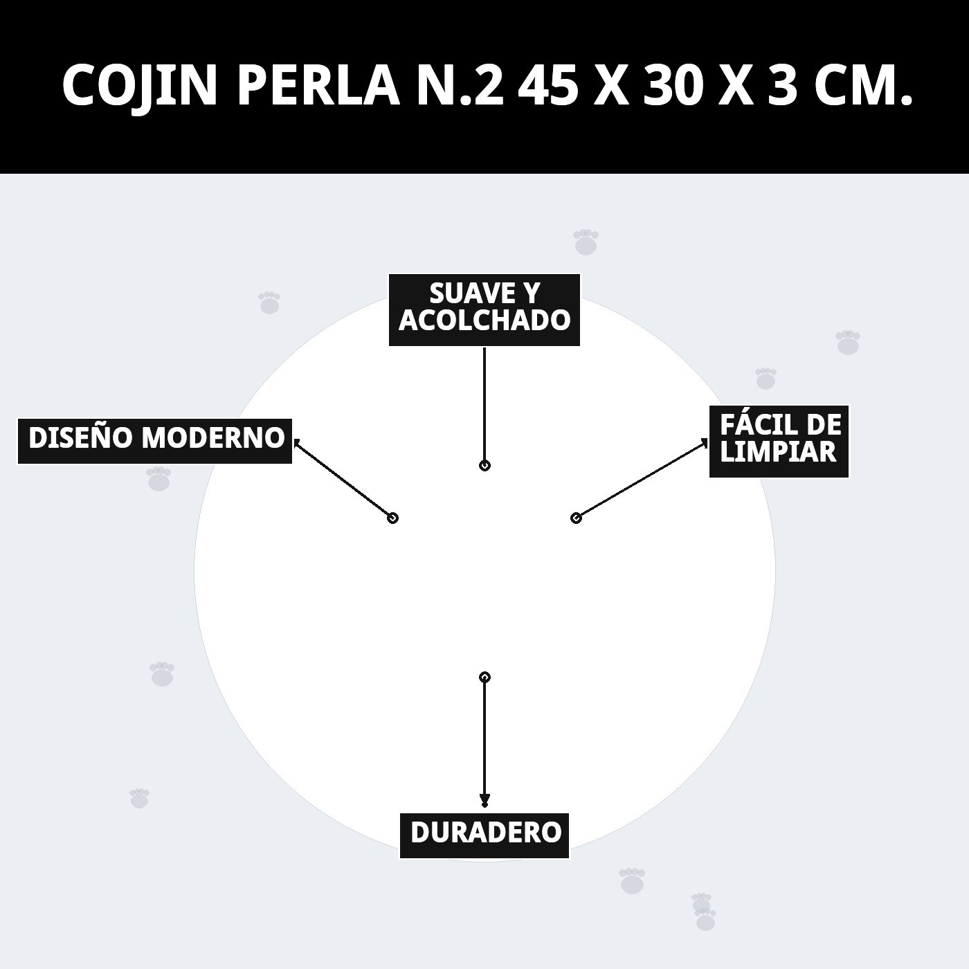 Moly Kissen Perla N.2 45 x 30 x 3 cm — Foto 7