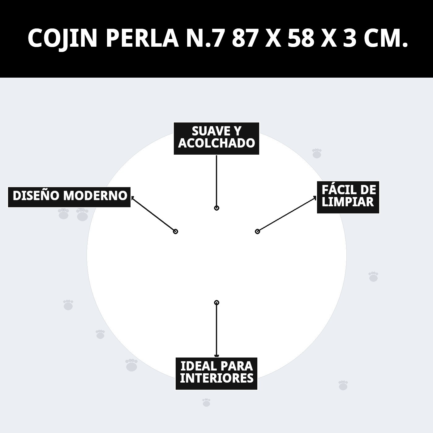 Moly Kissen Perla N.7 87 x 58 x 3 cm — Foto 7