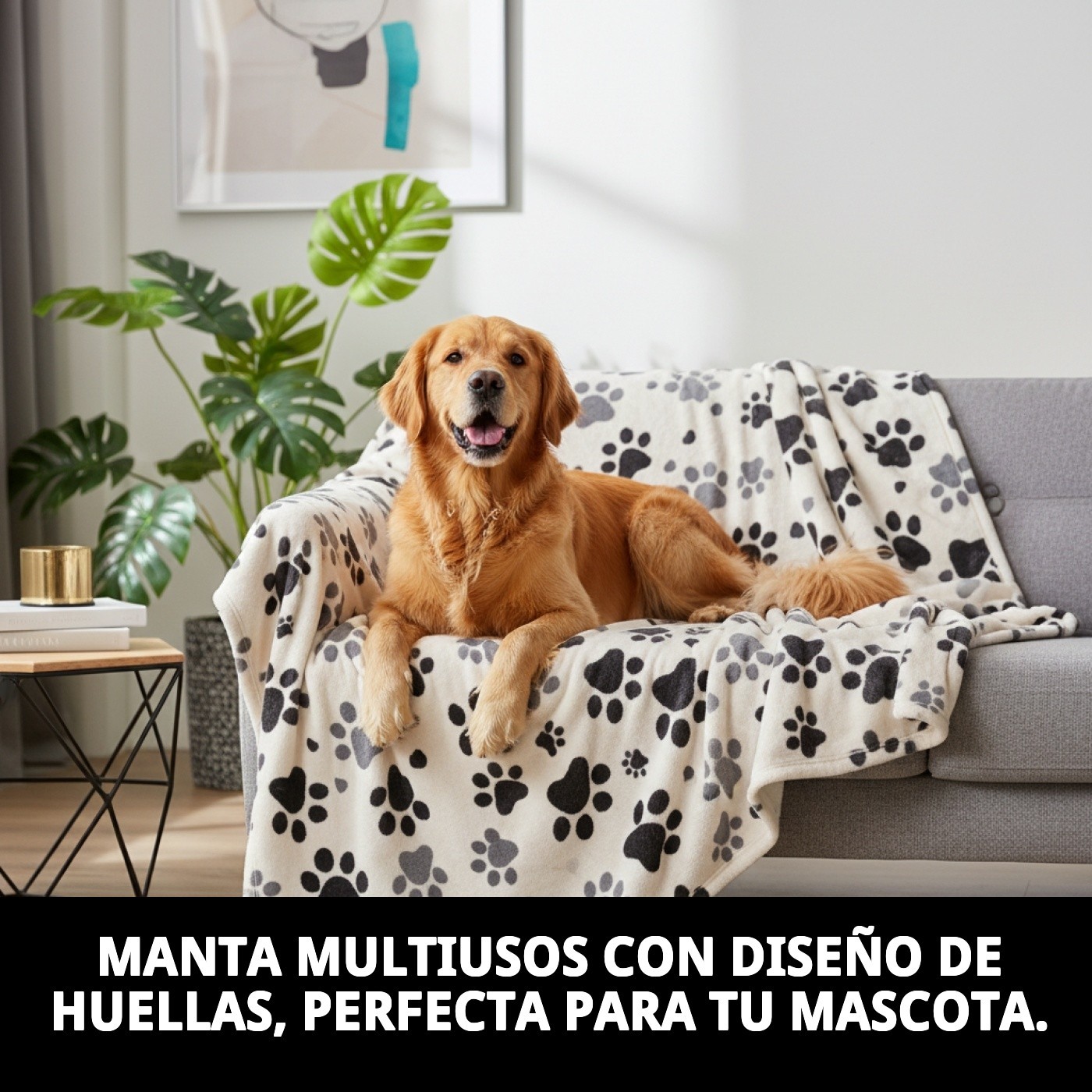 Moly Mantel Multiusages Pfoten 100x70 cm — Foto 4