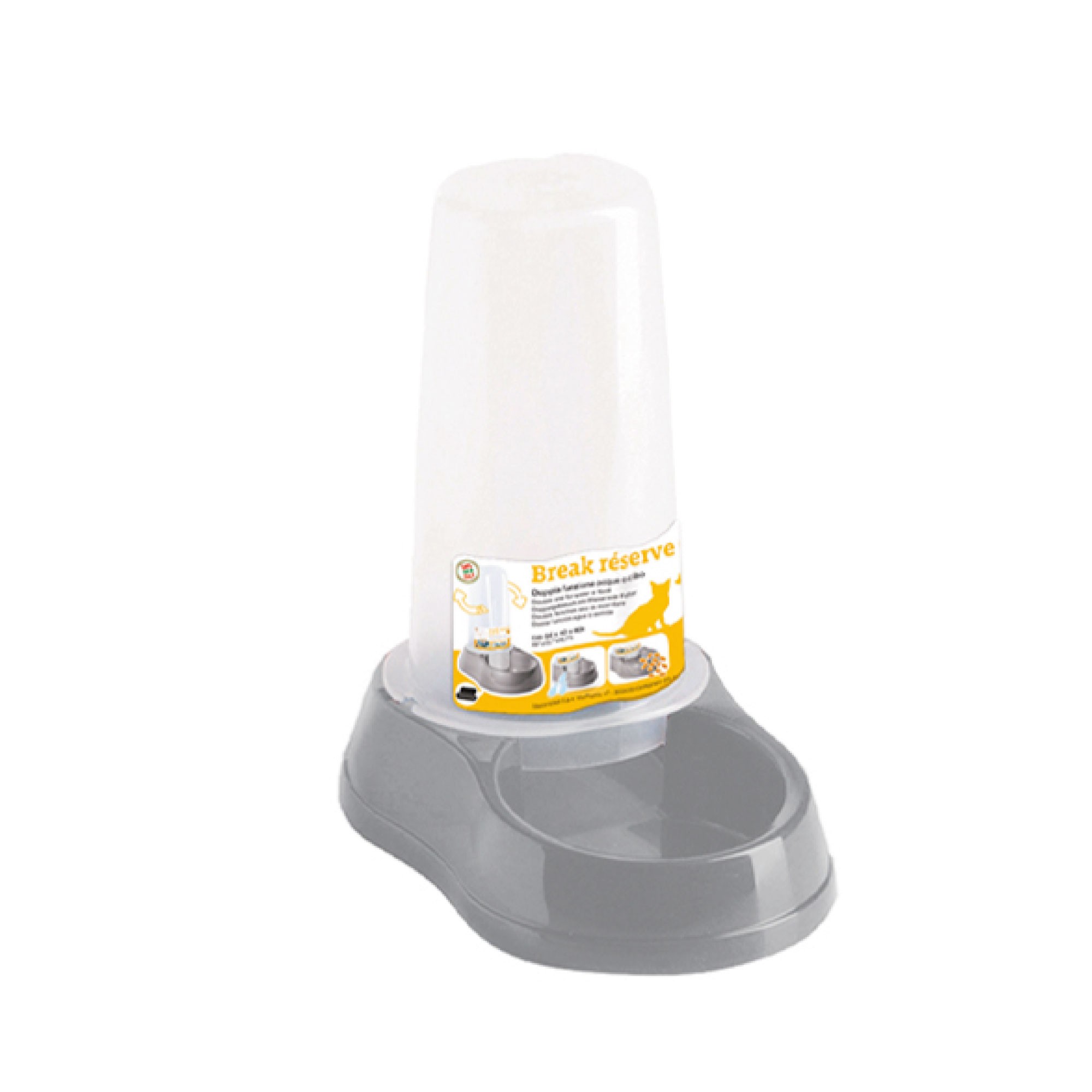 Wasser- und Futternapf Dispenser Break mit Reserve 0,65 L