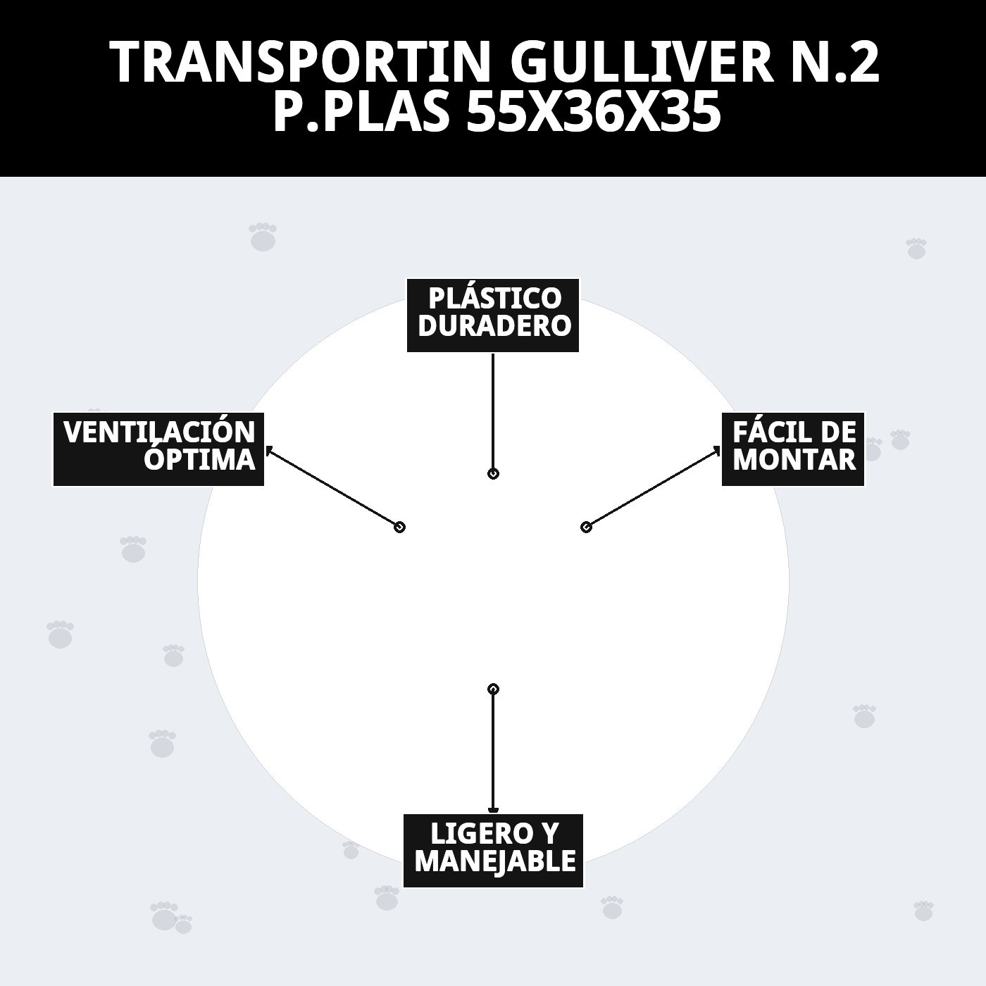 Transporteur Gulliver N°2 aus Kunststoff 55x36x35 — Foto 9