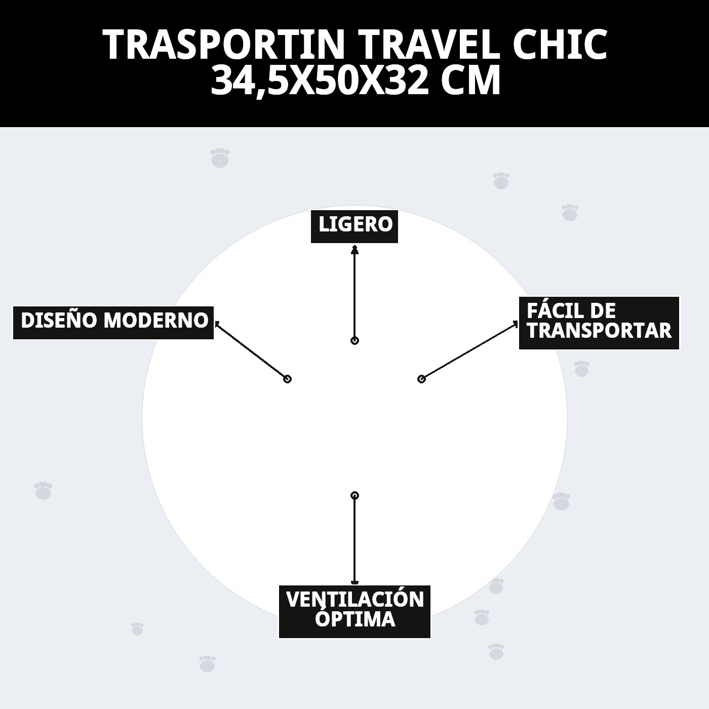 Transporteur Travel Chic 34,5x50x32 cm — Foto 7