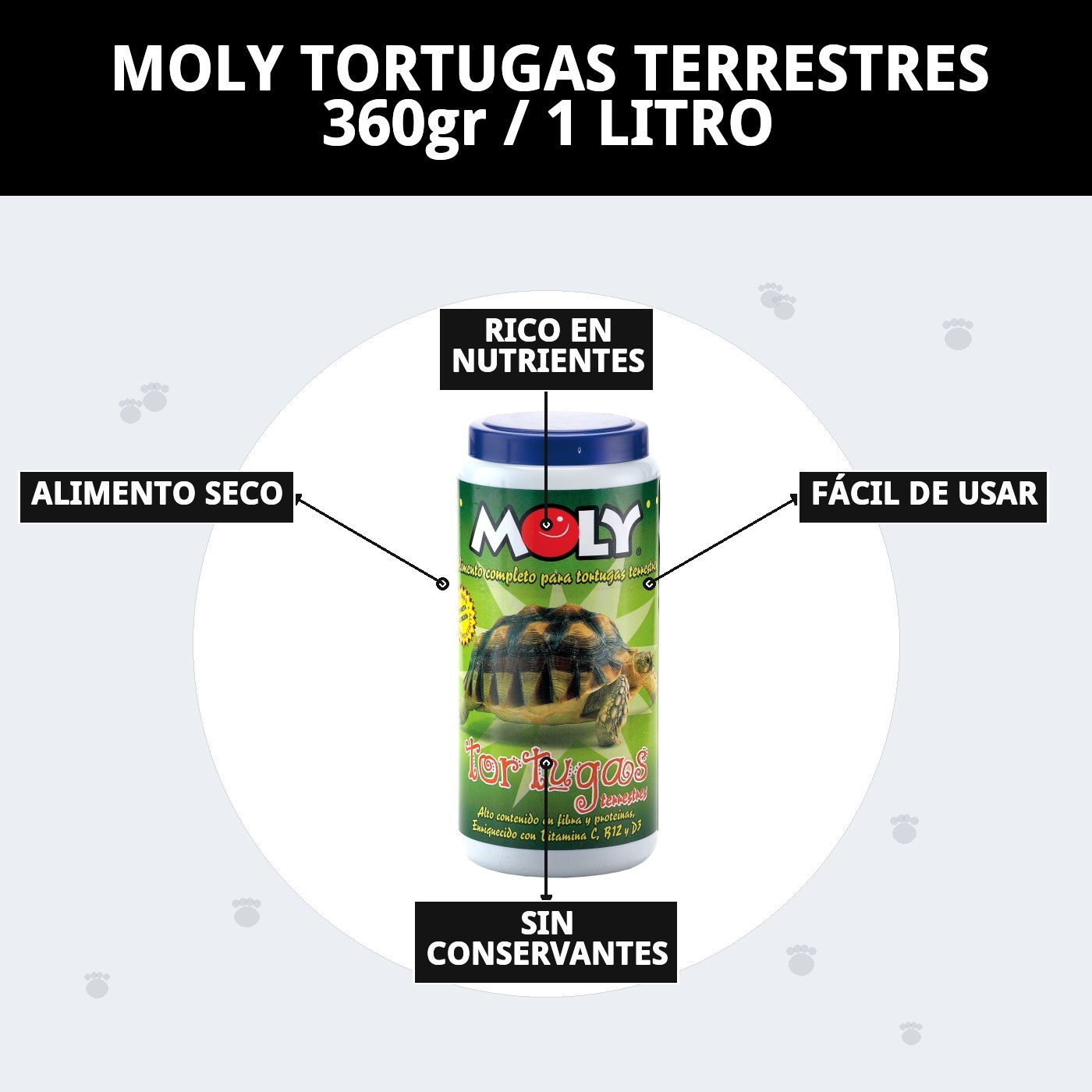 MOLY Futter für Landschildkröten 360g / 1 LITER — Foto 14