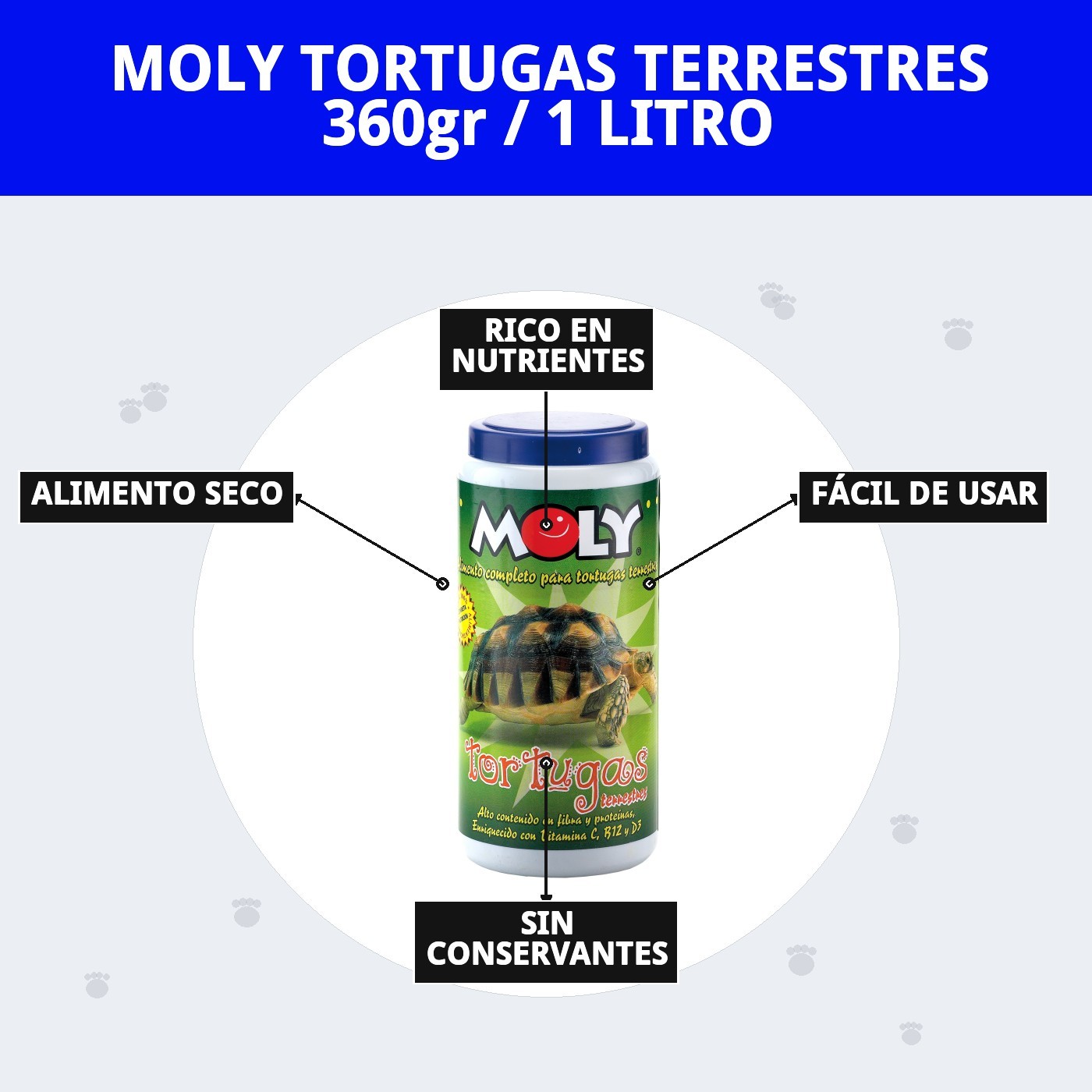 MOLY Futter für Landschildkröten 360g / 1 LITER — Foto 8