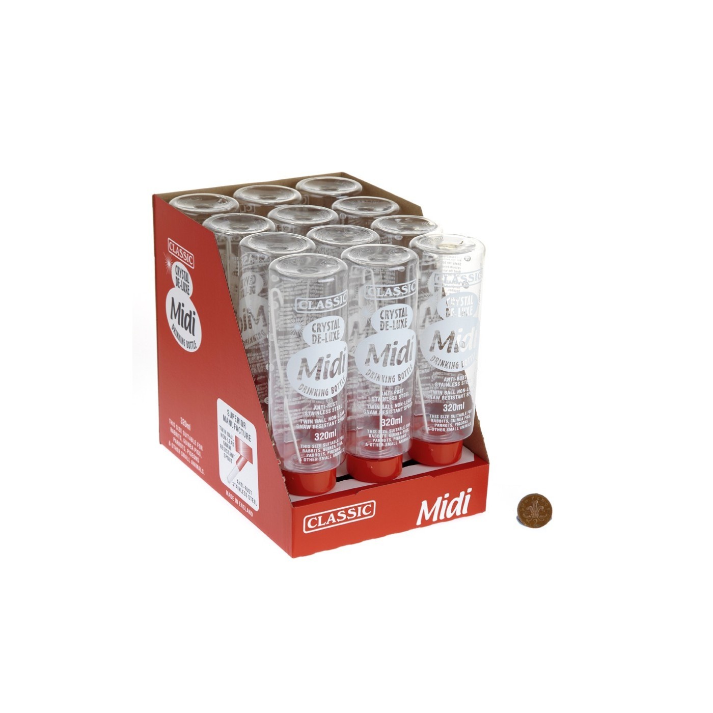 Trinkflasche für Nager 320 ml - 12 Stück