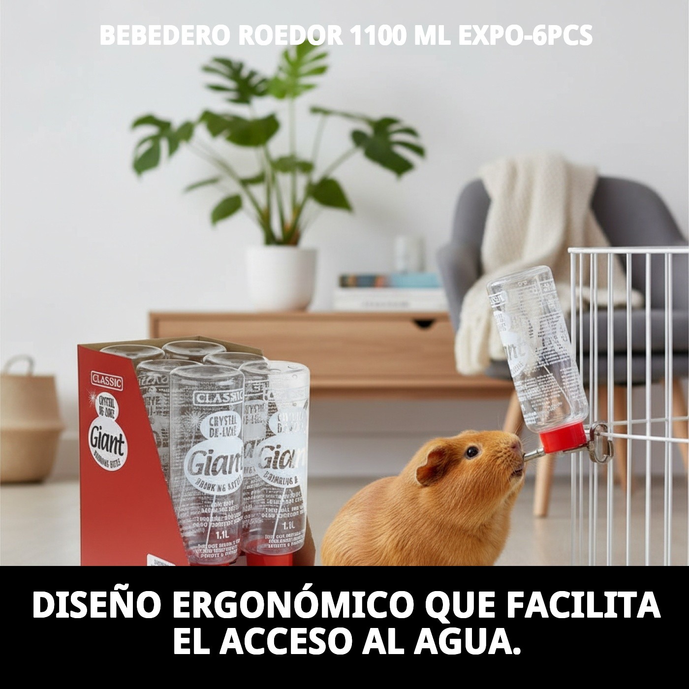 Wasserspender für Nager 1100 ml EXPO-6PCS — Foto 8
