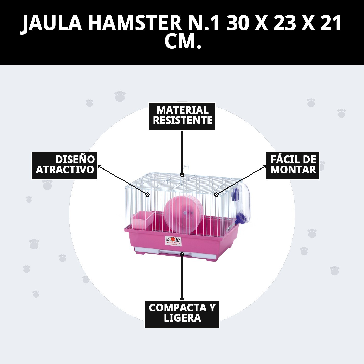 Hamsterkäfig N.1 - 30 x 23 x 21 cm — Foto 9
