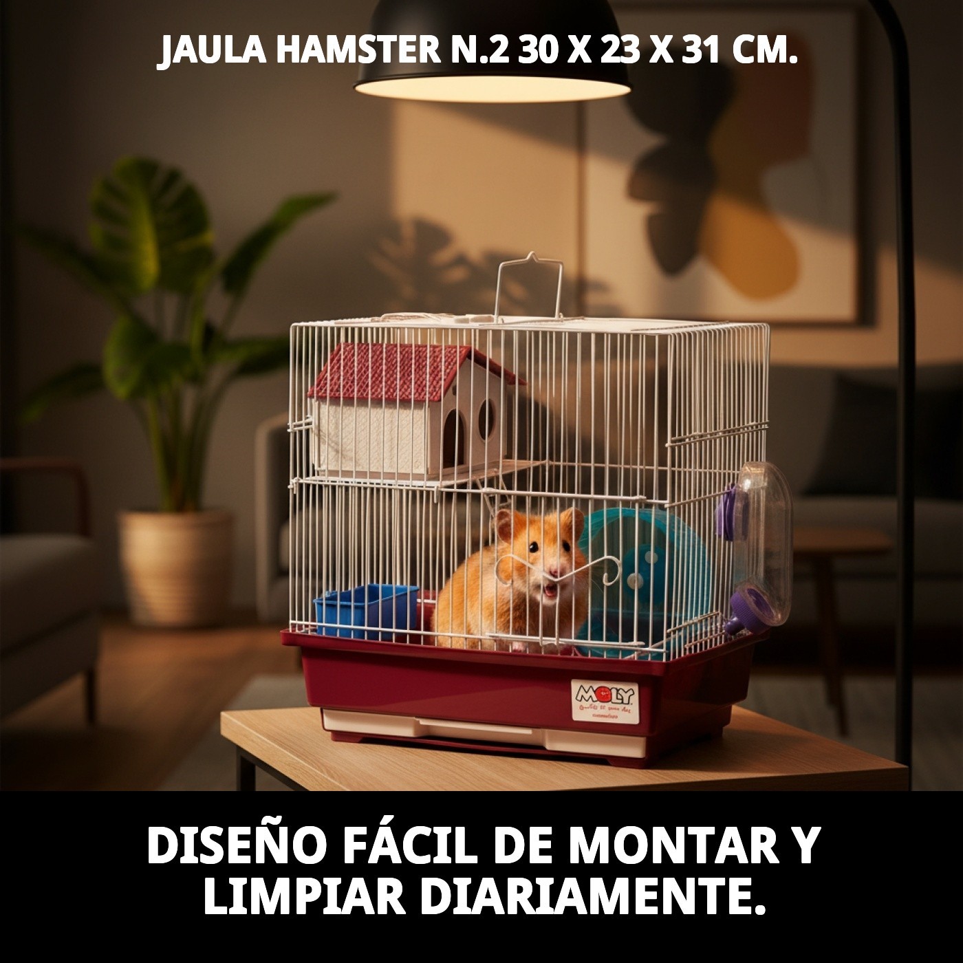Hamsterkäfig N.2 - 30 x 23 x 31 cm — Foto 7