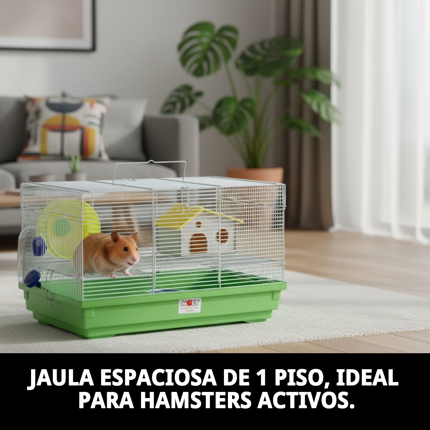 Hamsterkäfig 1 Etage - 47 x 30 x 27 cm — Foto 4