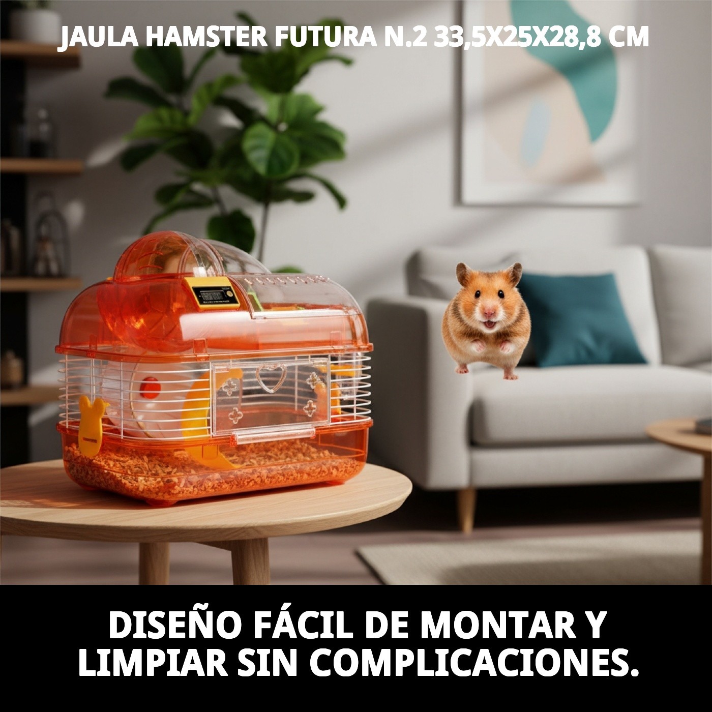 Gehäuse für Hamster Futura N.2 33,5x25x28,8 cm — Foto 5