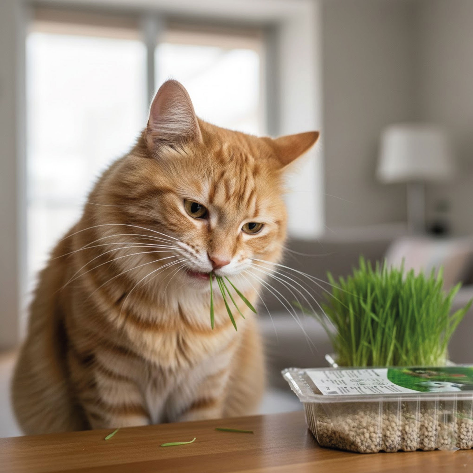 Katzengras-Schale ca. 100 g Moly — Foto 2