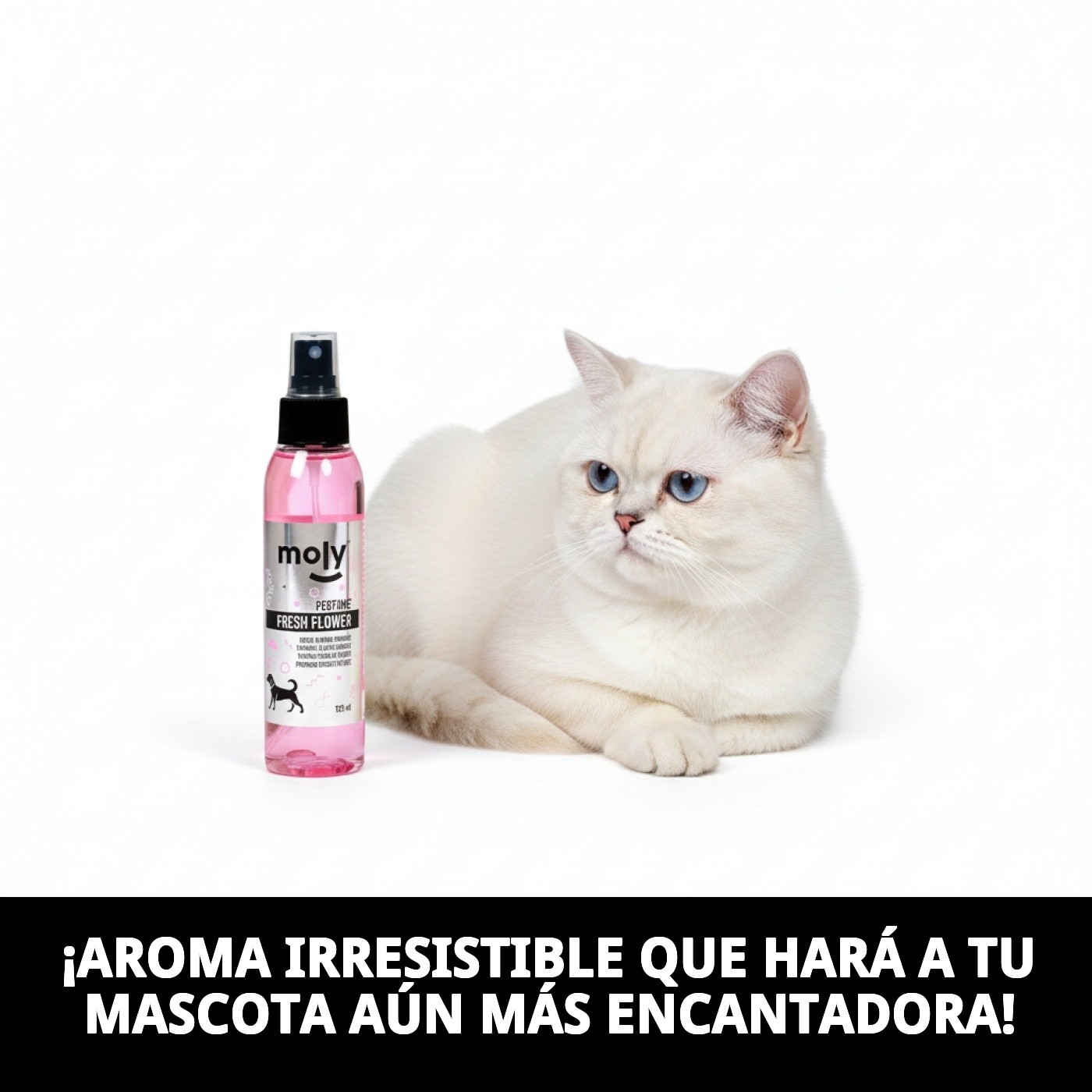 Parfüm Frische Blumen 125 ml Moly | Sanfter und Langanhaltender Blumenduft für Hunde — Foto 4