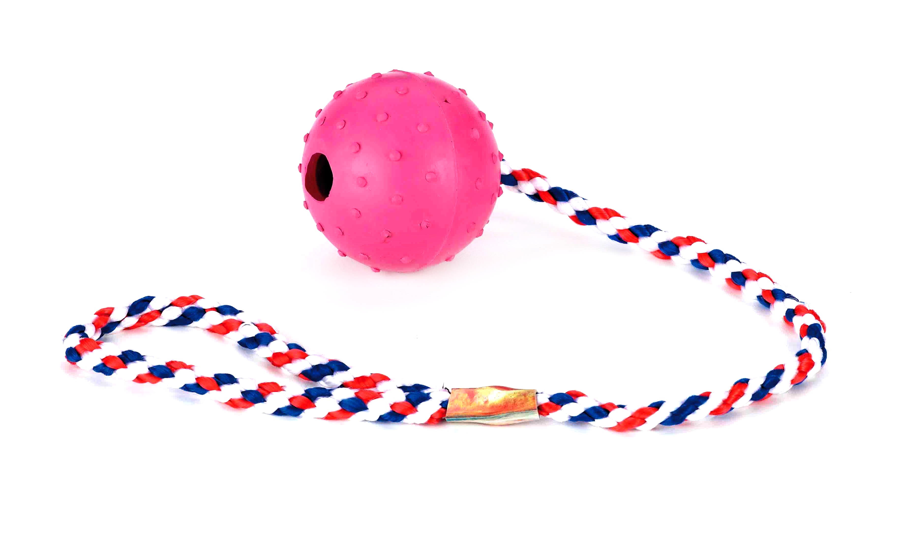 Moly Gummiball 6 cm mit Nylonleine — Foto 2