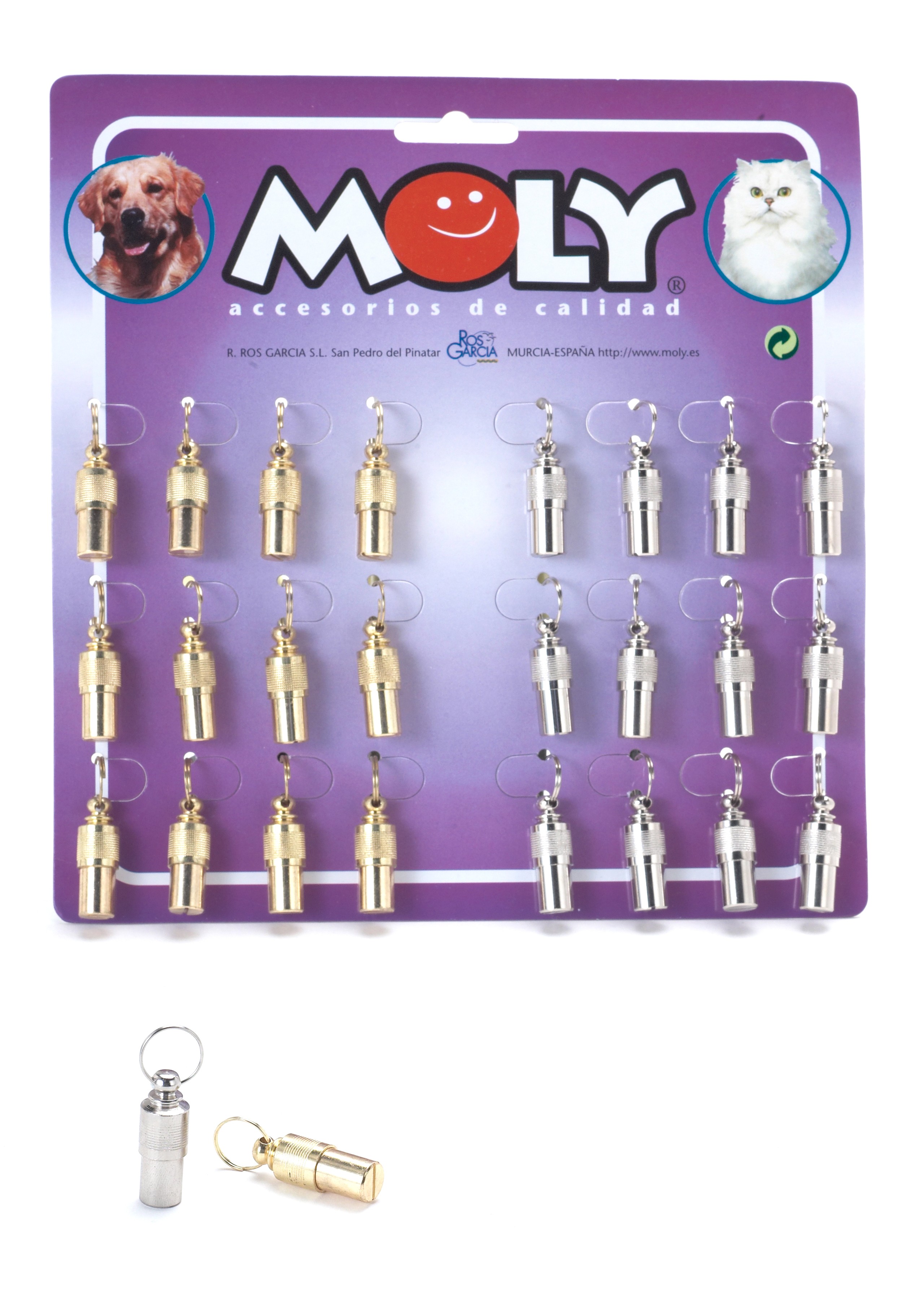 Moly Adressanhänger – 24 Stück