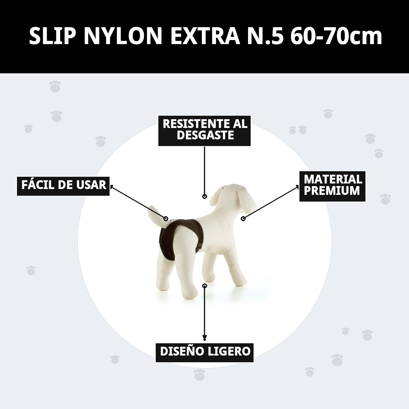 Slip Nylon Extra N°5 für Hündinnen in Celo (60–70 cm) — Foto 8