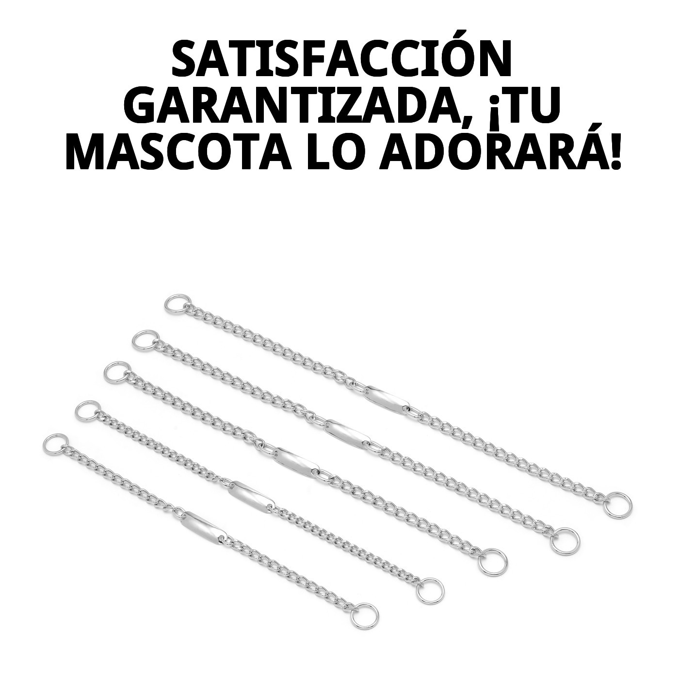 Moly Kissen Kette mit Plakette 40cm x 3mm für Tiere — Foto 8