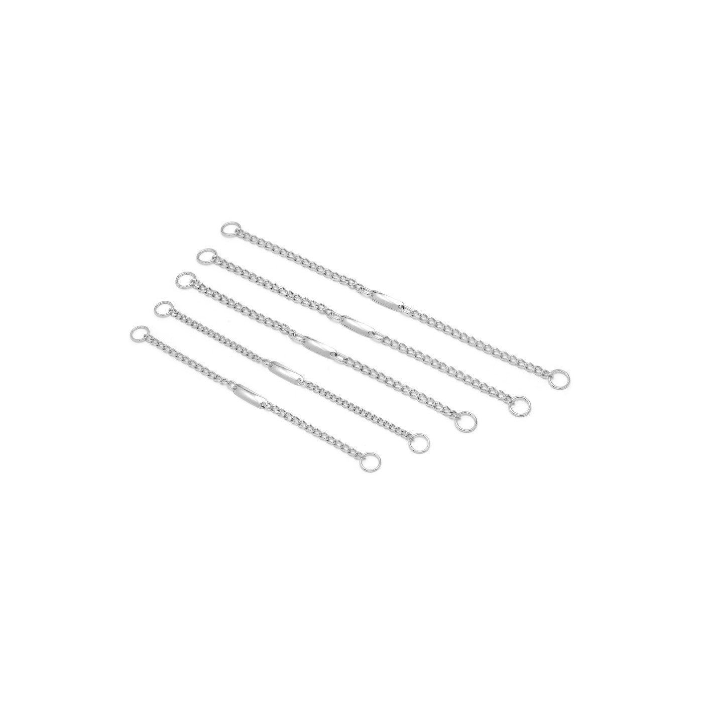 Moly Kissen Kette mit Plakette 45cm x 3mm